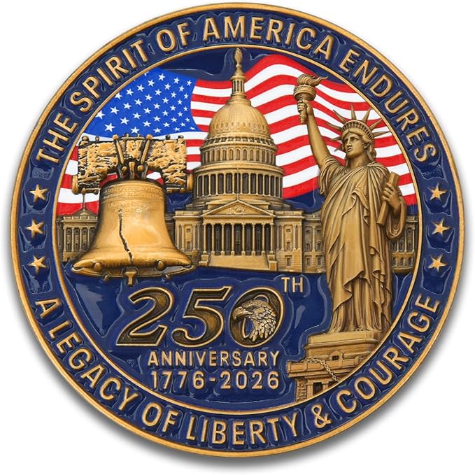 United States of America Liberty Bell Souvenir Coin 1776-2026 250th Anniversary Coin