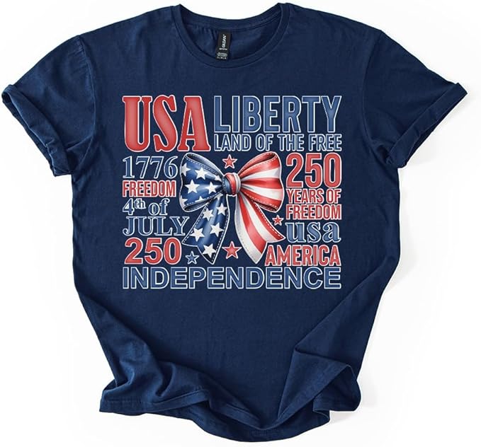 USA 250th Independence Day Tee T-Shirt Shirt 1776 2026 4th of July Patriotic Unisex