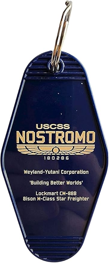 USCSS Nostromo Weyland Yutani Corp Pop Culture Inspired Key Tag Keychain