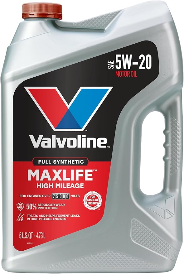 Valvoline MaxLife High Mileage Full Synthetic 5W-20 Motor Oil 5 Quart