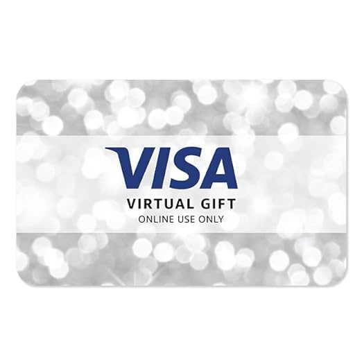 Visa Virtual eGift Card - $50 (plus $4.95 Purchase Fee) | For Online Use Only