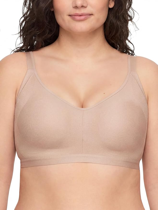 Warners Easy Does It Underarm-Smoothing with Seamless Stretch Wireless Lightly Lined Comfort Bra