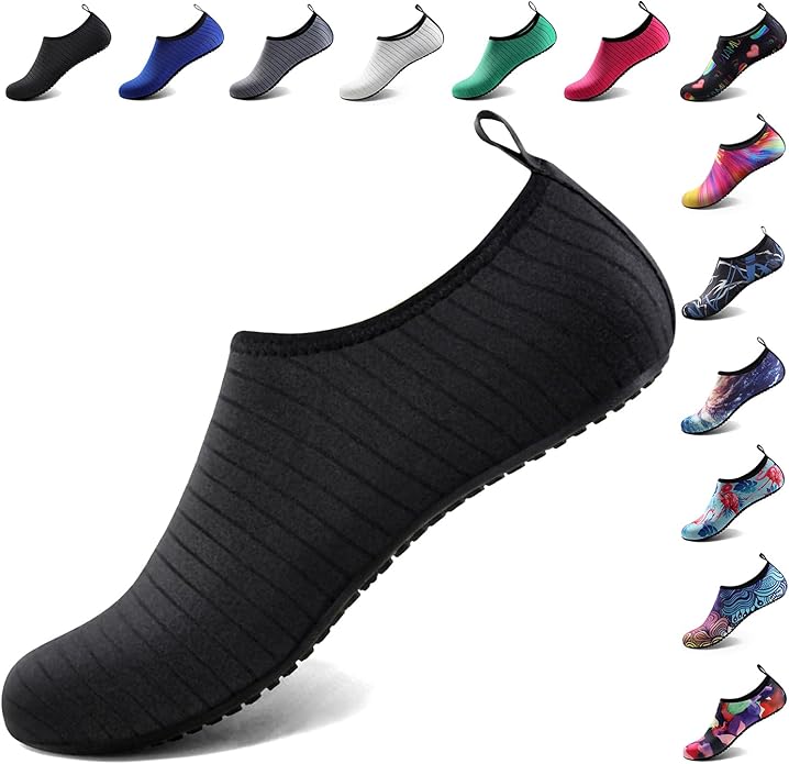 Water Shoes for Women Men Quick-Dry Aqua Socks Swim Beach Outfits Barefoot Yoga Exercise Wear Sport Accessories Pool Camping Must Haves River Hiking Adult Youth Size