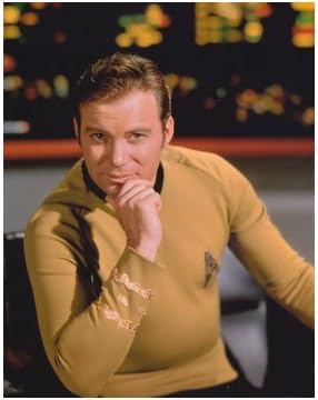 William Shatner 8x10 photo Star Trek TJ Hooker 911 Boston Legal hand on chin