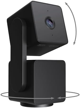 WYZE Cam Pan v3 Indoor/Outdoor IP65 1080P 360° Pan/Tilt/Zoom WiFi Smart Home Security Camera, Motion Tracking for Baby/Pet, Color Night Vision, Works with Alexa & Google, Free Expert Setup (Renewed)