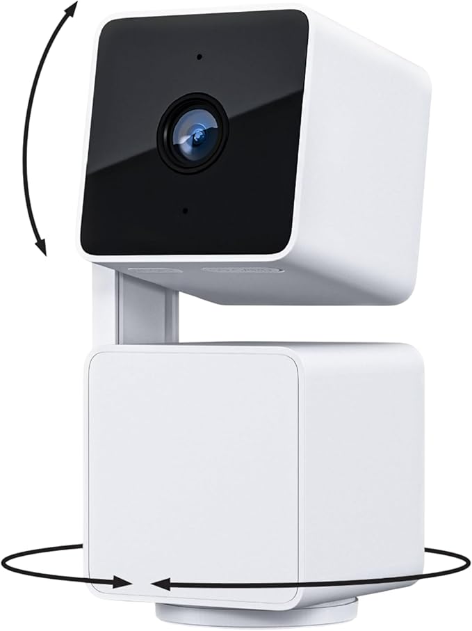 WYZE Cam Pan v3, Indoor/Outdoor IP65-Rated 1080p Pan/Tilt/Zoom Wi-Fi Smart Home Security Camera with Color Night Vision, 2-Way Audio, Compatible with Alexa & Google Assistant (Renewed)