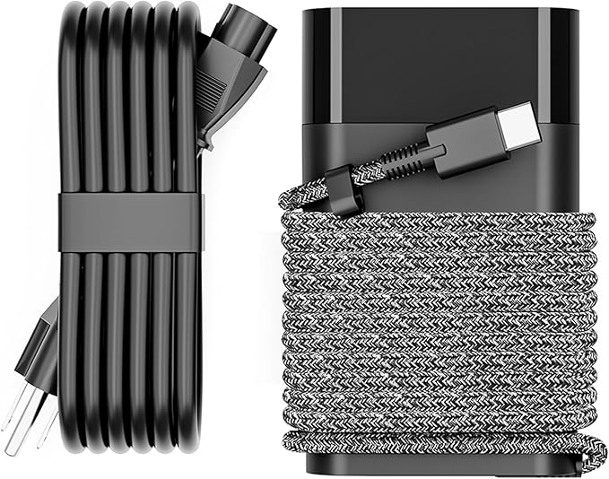 WZXHU Slim 65W USB C Laptop Charger Compatible with HP Spectre x360, Envy, Elitebook x360, Omnibook, Pavilion, Chromebook, Elite x2 Travel Type C Power Cord Ac Adapter