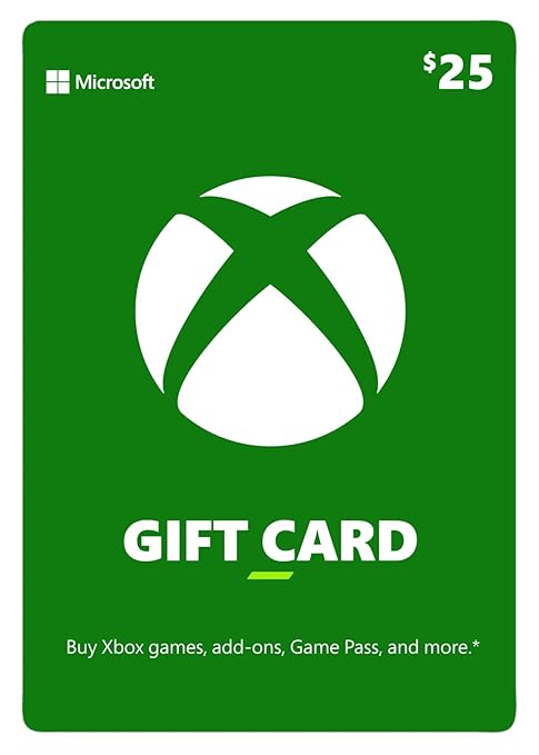 Xbox Physical Gift Card (Physical Delivery) - $25