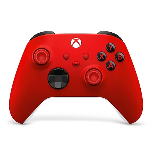 XBOX Wireless Gaming Controller | Pulse Red | Console, PC, & Cloud Devices | Textured Grip | Wireless, Bluetooth, USB-C Connectivity