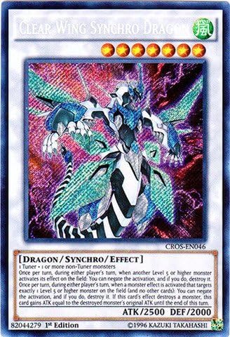 Yu-Gi-Oh! - Clear Wing Synchro Dragon (CROS-EN046) - Crossed Souls - 1st Edition - Secret Rare by Yu-Gi-Oh!