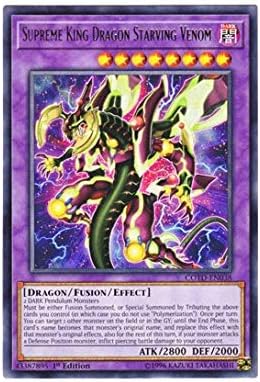 YU-GI-OH! English Version COTD-EN 038 Supreme King Dragon Starving Venom Hao Yu Long Stave Venom (Rare) 1st Edition