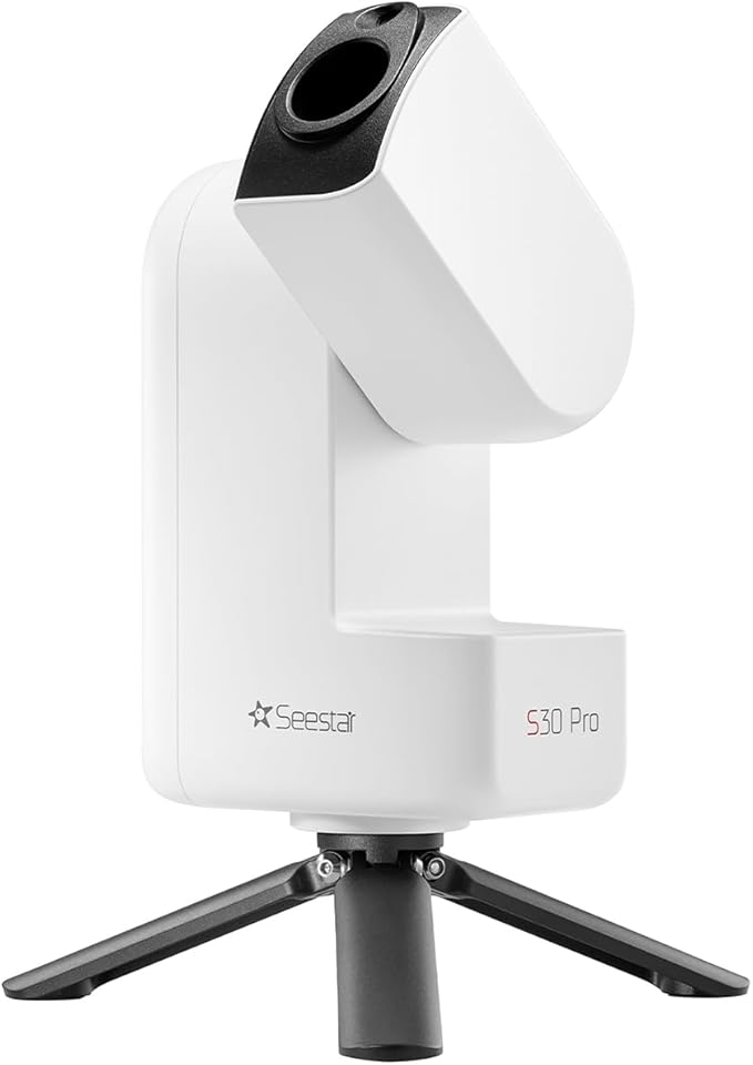 ZWO Seestar S30 Pro Smart Telescope, 4K Dual Camera Astrophotography Telescope with Auto Tracking & GoTo, App-Controlled, One-Tap Capture & Processing for Milky Way, Deep Sky and Wide-Field Imaging